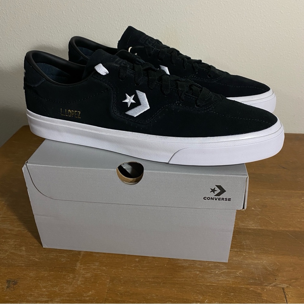 Converse Louie Lopez Black Suede Skateboarding Shoe - Size 11.5